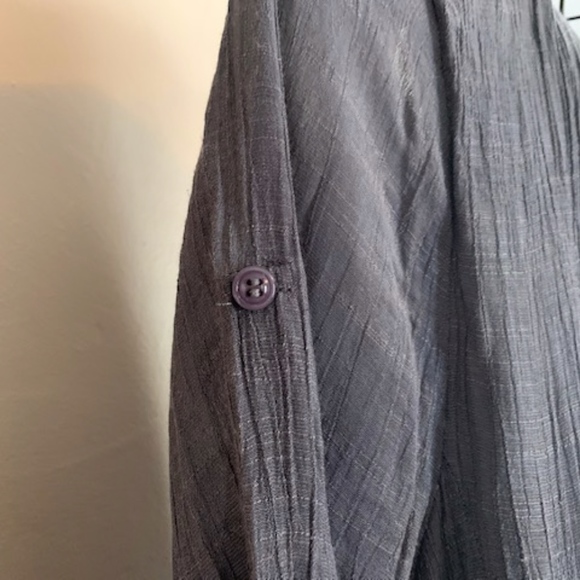 Grey Pleated Crinkle Tunic - Picture 6 of 8